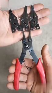 OPPLE 4 in1 Combination Circlip Plier Set Removable Plier Head DIY Hand Tools Includes 180°/90°/45° Plier Head