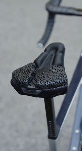 ROCKBROS 3D Printed Saddle Cover MTB Road Saddle Bike Seat Soft Hollow Comfortable Bicycle Saddle Cover With Rain Cover
