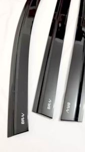 Viền Che Mưa Vè Che Mưa Xe Honda BRV 2023-24 Mẫu Nhựa Đen Thái Cao Cấp Bộ 04 Thanh Vè Sẵn Keo Dán 3M