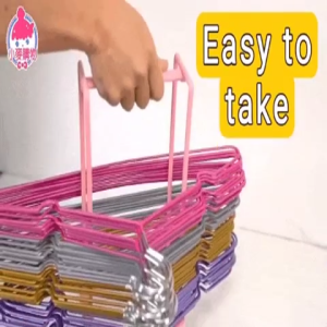 Hanger Storage Organizer Rack – Hanger Holder & Stacker for Laundry Room or Closet