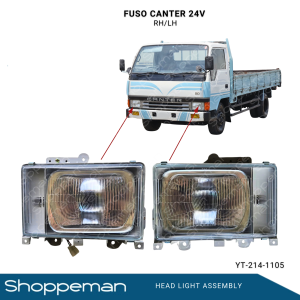 FUSO MITSUBISHI CANTER HEADLIGHT HEAD LAMP ASSEMBLY 24VOLTS RH LH YT-214-1105 GS-B-054