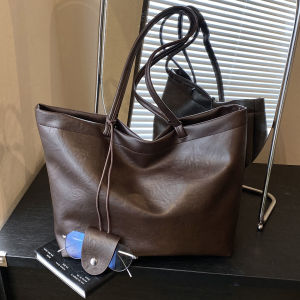 กระเป๋าถือหนังนิ่มสไตล์วินเทจ กระเป๋าสะพายไหล่ข้างเดียวสำหรับผู้หญิง กระเป๋าถือสำหรับเดินทาง กระเป๋าสะพายข้าง กระเป๋าถือแบบลำลอง