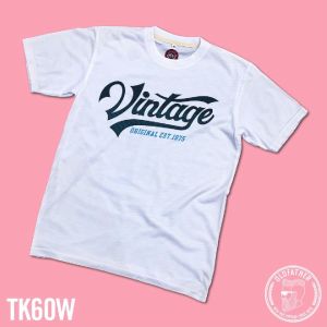 เสื้อยืดคอกลมแขนสั้น ผ้าTK พิมพ์ระบบ Sublimation นุ่ม สวมใส่ สบาย ระบายอากาศไม่ร้อน ( รหัสสินค้า TK 60 )