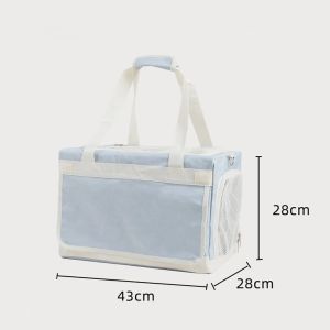 Double Layer Pet Luggage Cat Bag Portable Travel Backpack for Two Cats Large Space Breathable Dog Backpack Pet Carrier Bag