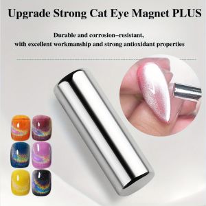 2.5x0.5cm Round Nail Art Cat Eye Gel Magnetic Pen for Gel Nail Polish 3D Cat Eye Nails Painting Strong Stick Manicure DIY Tools