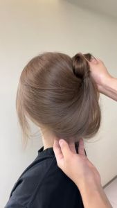 LingShang ยาย้อมผม สีย้อมผม กลิ่นหอมไม่ระคายเคือง สีชานม ย้อมผม แบบสระ สีย้อมผมออแกนิ