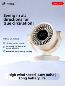 PRINCE | Strong & Silent Automatic Swing Portable Fan