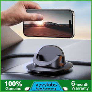 Vyvylabs Car Mount ติดรถยนต์ตัวยึดมือถือในรถหมุนที่ถอดออกได้กาวการทำงานด้วยมือเดียวที่มีเสถียรภาพรองรับการมือถือทุกรุ่น