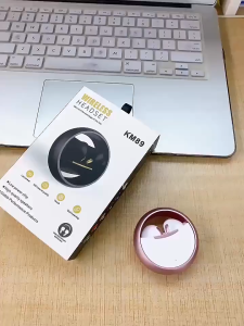 TWS True Wireless Bluetooth Headset Km89 Music Game Noise Reduction Metal 360 Rotating
