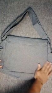 Tas Selempang Kanvas: Tas Pria/Wanita untuk Sekolah, Kuliah & Hangout