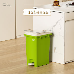 Large Capacity Foot Pedal Trash Can for Home And Commercial Use with Lid Kitchen And Bathroom Foot Operated Garbage Bin