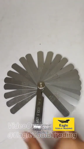 Precision Feeler Gauge Set - 25 Blades by S-K Tools USA | Measure Clearances from 0.0015" (0.038mm) to 0.035" (0.889mm)