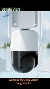 (Mẫu 2024) Camera dùng sim 4G Yoosee 2 MẮT XEM 2 MÀN HÌNH 12.0MPX xoay 360 độ xem đêm có màu hỗ trợ đàm thoại 2 chiều