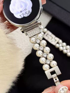 Metal Pearl Watch Band for Women Compatible with New Huawei GT6/5/4 41pro Fit4/3 And Honor 42mm Small Fragrance Style Band