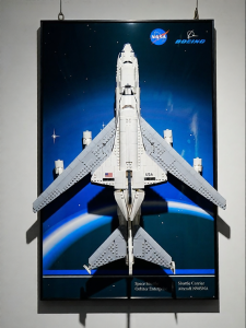 Space Shuttle Lego Model Wall Display Organizer Panel