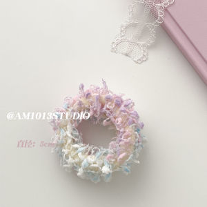 Am1013 Unique Beggar Wind Dirty Hair Band High Grade Feeling Does Not Hurt Hair High Elastic Rubber Band Meatball Head Rope Autumn and Winter New