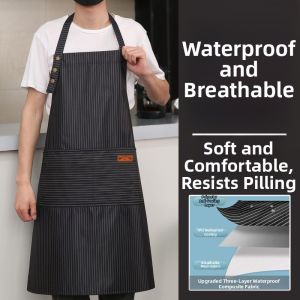 NAIFUNA | Waterproof Oil-resistant Stain-resistant Kitchen Apron for Men