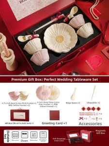 WUXIN | Ceramic Tableware Set Gift for New Home or Wedding