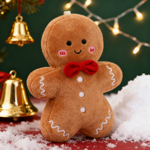 17cm Cute Christmas Gingerbread Man Plush Toy Chocolate Cookie Doll Christmas Tree Decor Xmas Pendant Christmas Gifts For Kids