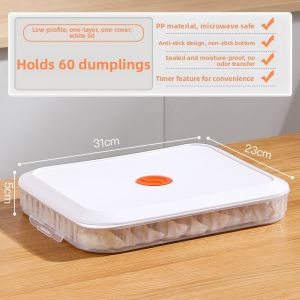 Defasilk | Food Preservation Box for Freezing Dumplings Wontons Noodles