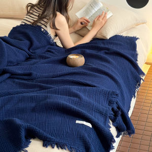 Pure Cotton Towel Blanket Four Layer Shasha Office Nap Summer Cool Air Conditioner Blanket Soft Cozy Warm Throw Blanket
