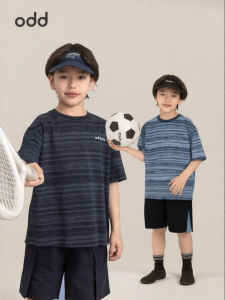 Gradient Stripe Comfortable Durable Cotton T-Shirt