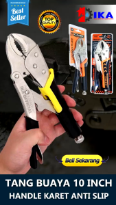 Tang Buaya Camel 10inch Tang Jepit Gagang Karet Fiber Panjang 25cm Bahan Chrome ALAT PERKAKAS TERMURAH
