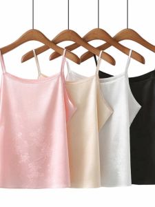 2024 ฤดูร้อนสไตล์จีนผู้หญิงสลิงเสื้อกั๊กเย็บปักถักร้อยขนาดใหญ่ไม่มีแขนเสื้ออเนกประสงค์สําหรับสวมใส่ด้านใน