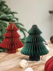 Origami Christmas Tree Christmas Decorations Mini Honeycomb Tree Christmas ornaments Home Decor Holiday Party