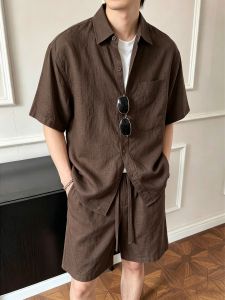 OUMULONG | Bộ Cotton Linen Thoáng Khí Mùa Hè