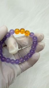 Vòng tam hợp quý nhân quý thần dần ngọ tuất đá mã não tím - Size 8 10 ly cho nữ - May mắn tài lộc bình an - PHONG THỦY ANH VŨ