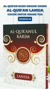 Gema Risalah Alquran Jumbo Alquranul Karim Mushaf Utsmani Untuk Lansia Besar A3 30x42cm NonTerjemah