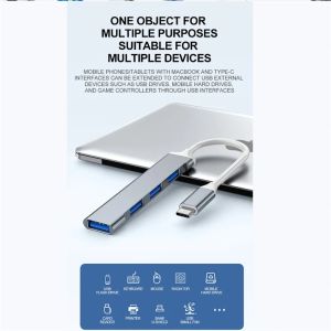 Mobile Phone Computer Type C Docking Station One Drag Four Expander High Speed Transmission USB Dock Multi Function Wire Divider