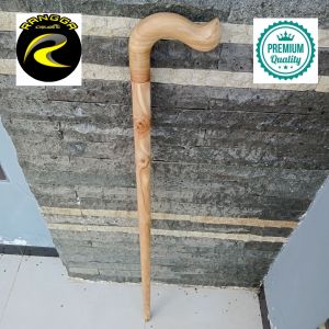 tongkat jalan kayu Cendana wangi model payung premium A495