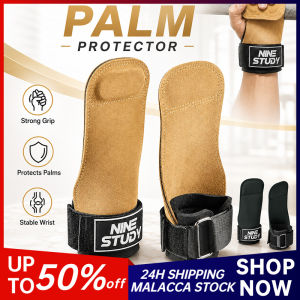 1Pair Cowhide Gym Gloves WeightLifting Deadlift Exercise Sports Fquipment Hand Palm Protection Thickness