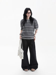 zuocisankon | Color Block Striped T-shirt