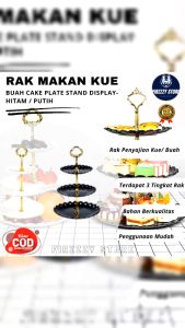Rak Kue Susun 3 Tingkat Detachable Plate Cake Stand Display