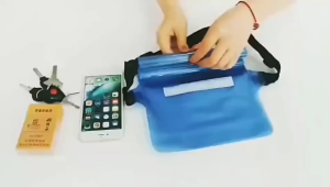 Multi-purpose Waterproof Dry Waist Pouch Transparent PVC Waterproof Fanny Pack Storage Pouch for Mobile Phone Beach Activities