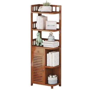 CHUJUN | Corner Storage Cabinet Bookshelf Shelf