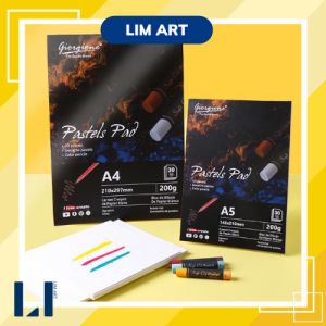 Sổ vẽ giấy vẽ sáp dầu oil pastel A4/ A5 nhiều kích cỡ Giorgione