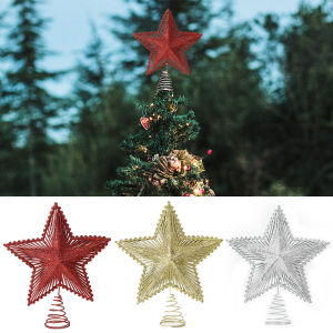 【Free Shipping】Christmas Tree Top Decoration Glittering Star Hanging Pendant Treetop Topper XmasTree Decor Ornament Festival Gift Home Decor