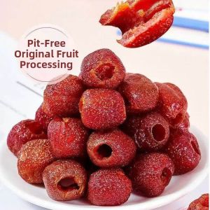 Hollow Hawthorn Fruit Leather Without Nucleic Acids Soft and Sweet No Sugar or Additives Individually Wrapped