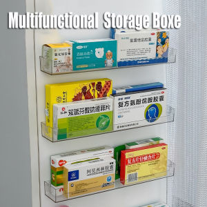 2Pcs 30cm Transparent Box Storage Organizer Desk Plastic Pill Boxs Storage Box Container