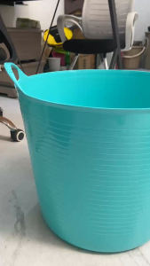 Large Plastic Timba Pail Water Bucket Multipurpose for Laundry Bathroom Cleaning Storage & Home