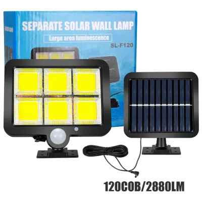 Outdoor Motion Sensor Solar Light Rechargeable 1/4/6 COB Solar Wall Lights Waterproof Emergency Street Garden Porch LED Lightin