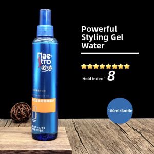 Maestro Strong Hold Gel Water Mens Spray Hair Gel Moisturizing Shiny Natural Volumizing Long Lasting Styling Hair Spray