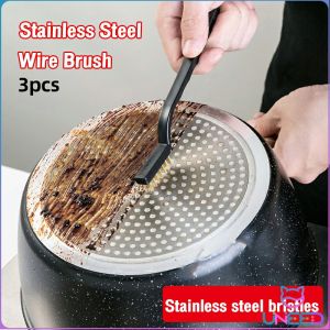Need. Stainless Steel Wire Brush Tooth Brushes Rust Scrub Remove Cleaning Tools 3pcs/set