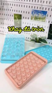 COMBO 5 Khay Làm Đá Viên Tròn 33 Ô Nhựa PP Dẻo – Khuôn Thạch Rau Câu An Toàn Thân Thiện Môi Trường