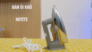 Bàn là / bàn ủi khô Philips HD1172 / 01 | Công suất 1000W | Đế Inox - Bảo hành chính hãng 24 tháng
