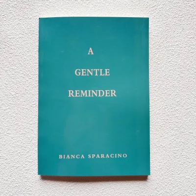 A gentle reminder by Bianca Sparacino English books